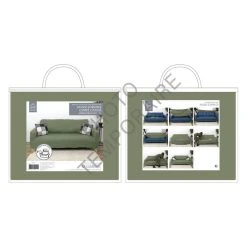 Sortie 🤩 TOILINUX Housse Extensible Pour Canapé 2 Places - Vert D'eau 😀