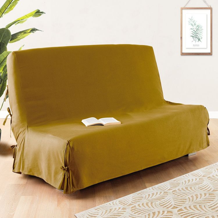 ATMOSPHERA Housse de clic clac 140x200 cm ocre coton Meilleur prix ???? ATMOSPHERA Housse De Clic Clac 140x200 Cm Ocre Coton ???? -Jardin Privé Shop unnamed file 3019