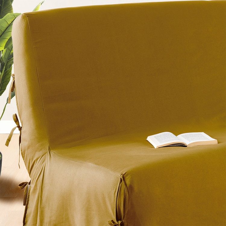 ATMOSPHERA Housse de clic clac 140x200 cm ocre coton Meilleur prix ???? ATMOSPHERA Housse De Clic Clac 140x200 Cm Ocre Coton ???? -Jardin Privé Shop unnamed file 3020