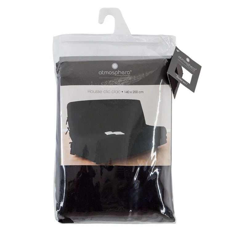Vente flash 😉 ATMOSPHERA Housse Pour Clic-clac à Nouettes Olive - 140 X 200 Cm - Gris Foncé 🥰 4 Vente flash 😉 ATMOSPHERA Housse Pour Clic-clac à Nouettes Olive - 140 X 200 Cm - Gris Foncé 🥰 – Image 2