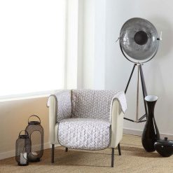 Bon marché ???? Paris Prix Protège Fauteuil Matelassé Kiria 165x179cm Gris ????
