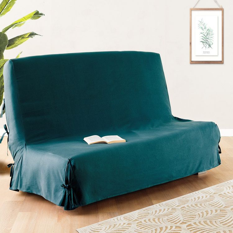 ATMOSPHERA Housse de clic clac 140x200 cm bleu canard coton Vente flash ???? ATMOSPHERA Housse De Clic Clac 140x200 Cm Bleu Canard Coton ???? -Jardin Privé Shop unnamed file 3100