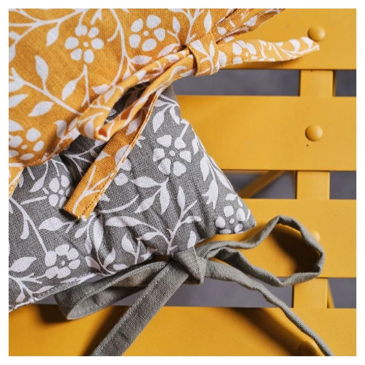 De gros 🥰 TODAY Galette De Chaise Matelassée En Coton Fantaisie Avec Nouettes INDIAN FLOWERS 👏 8 De gros 🥰 TODAY Galette De Chaise Matelassée En Coton Fantaisie Avec Nouettes INDIAN FLOWERS 👏 – Image 6