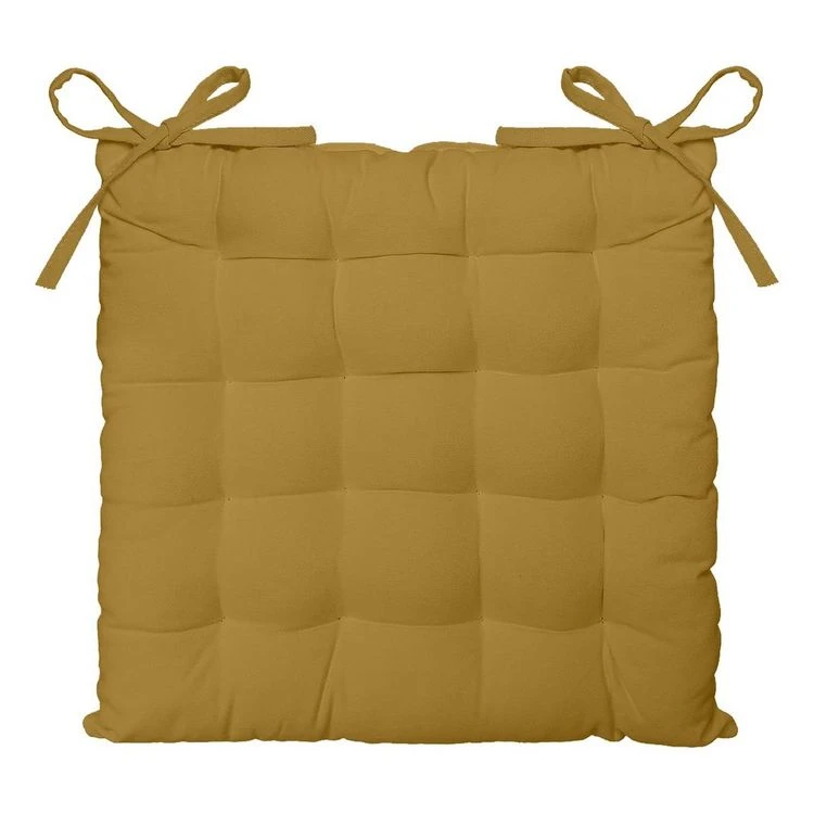 Offres ✨ TODAY Galette De Chaise Unie Matelassée En Gaze De Coton INDIAN FLOWERS 🤩 4 Offres ✨ TODAY Galette De Chaise Unie Matelassée En Gaze De Coton INDIAN FLOWERS 🤩 – Image 2