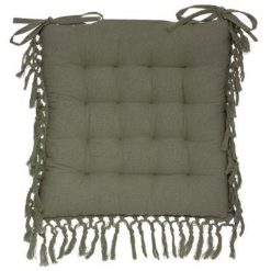 Meilleure affaire ???? Galette De Chaise Macramé 40x40cm Vert Kaki ????
