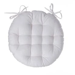 Le moins cher 🥰 Galette De Chaise Ronde Leana 38cm Ivoire 💯