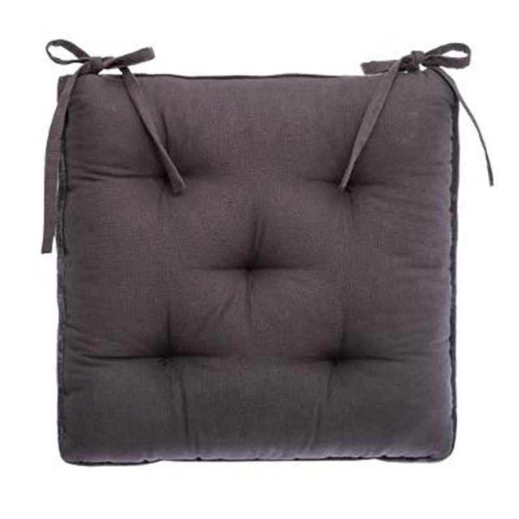 Galette de Chaise en Velours Zada 38x38cm Gris De gros ???? Galette De Chaise En Velours Zada 38x38cm Gris ???? -Jardin Privé Shop unnamed file 3176