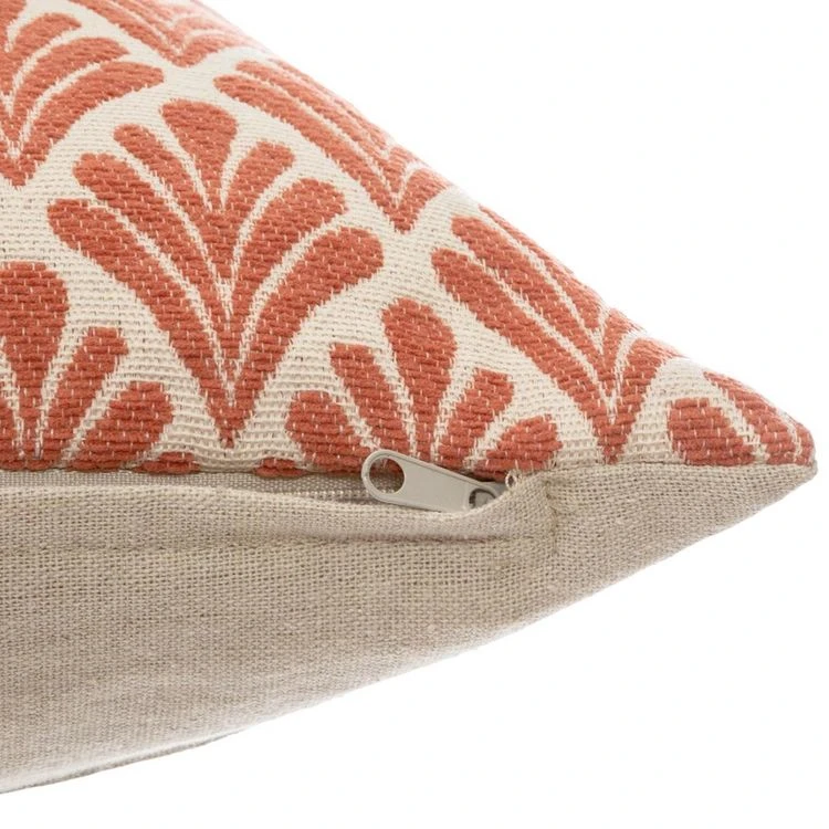 De gros ✨ ATMOSPHERA Housse De Coussin Chenille Corail FLEUR 🎉 4 De gros ✨ ATMOSPHERA Housse De Coussin Chenille Corail FLEUR 🎉 – Image 2