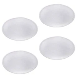 Le moins cher 🔥 IDIMEX Lot De 4 Coussins D'assise JONITA Pour Chaises De Salle à Manger Ou Bureau, Galettes De Chaise Ou Fauteuil Rondes En Tissu Gris ✔️