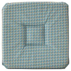 Le moins cher 🛒 Galette De Chaise Anti-taches à Rabats Paon Bleu Turquoise ❤️