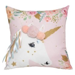 Promo ???? ATMOSPHERA Coussin Licorne Rubans 40x40 Cm ????