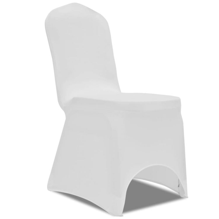 VIDAXL Housse blanche extensible pour chaise 6 pieces De gros ???? VIDAXL Housse Blanche Extensible Pour Chaise 6 Pieces ⌛ -Jardin Privé Shop unnamed file 3239