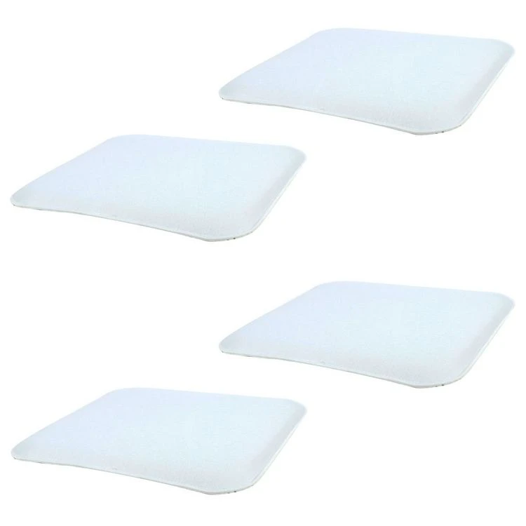 Coupon 🧨 IDIMEX Lot De 4 Coussins D'assise Antidérapants GRACE, Galettes De Chaises En Feutre Blanc De Format Carré Avec Picots En Caoutchouc Noir 👍 3 Coupon 🧨 IDIMEX Lot De 4 Coussins D'assise Antidérapants GRACE, Galettes De Chaises En Feutre Blanc De Format Carré Avec Picots En Caoutchouc Noir 👍