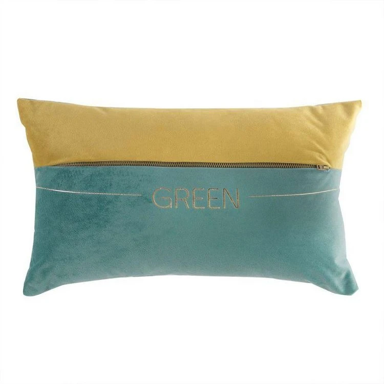 Bon marché 🔥 Paris Prix Coussin Déhoussable En Velours Eden 30x50cm Vert 😍 3 Bon marché 🔥 Paris Prix Coussin Déhoussable En Velours Eden 30x50cm Vert 😍