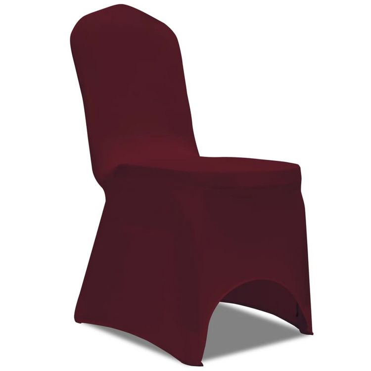 VIDAXL Housse de chaise extensible 4 pcs Bordeaux De gros ???? VIDAXL Housse De Chaise Extensible 4 Pcs Bordeaux ???? -Jardin Privé Shop unnamed file 3291