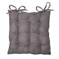 De gros ✨ Paris Prix Galette De Chaise Suédine 40x40cm Gris Anthracite ⌛