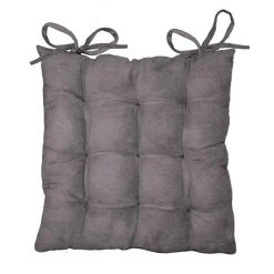 De gros ✨ Paris Prix Galette De Chaise Suédine 40x40cm Gris Anthracite ⌛