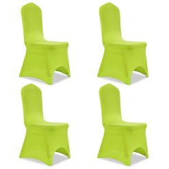 Budget ???? VIDAXL Housse De Chaise Extensible 4 Pcs Vert ????