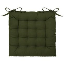 Vente flash ???? Coussin De Chaise Loria 38x38cm Vert Kaki ????