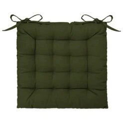 Vente flash 😀 Coussin De Chaise Loria 38x38cm Vert Kaki 🎉