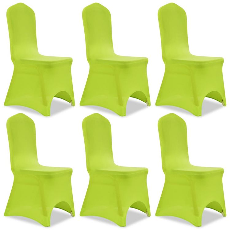 VIDAXL Housse de chaise extensible 6 pcs vert Offres ???? VIDAXL Housse De Chaise Extensible 6 Pcs Vert ???? -Jardin Privé Shop unnamed file 3338