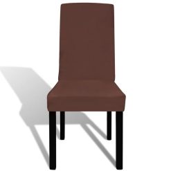 De gros ???? VIDAXL Housse De Chaise Droite Extensible 6 Pcs Marron ✔️ 4 De gros ???? VIDAXL Housse De Chaise Droite Extensible 6 Pcs Marron ✔️ -Jardin Privé Shop unnamed file 3369