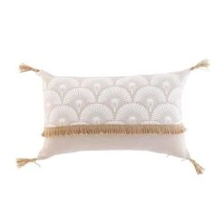 De gros 🌟 Paris Prix Coussin Déco Imprimé Bahina 30x50cm Blanc 🧨