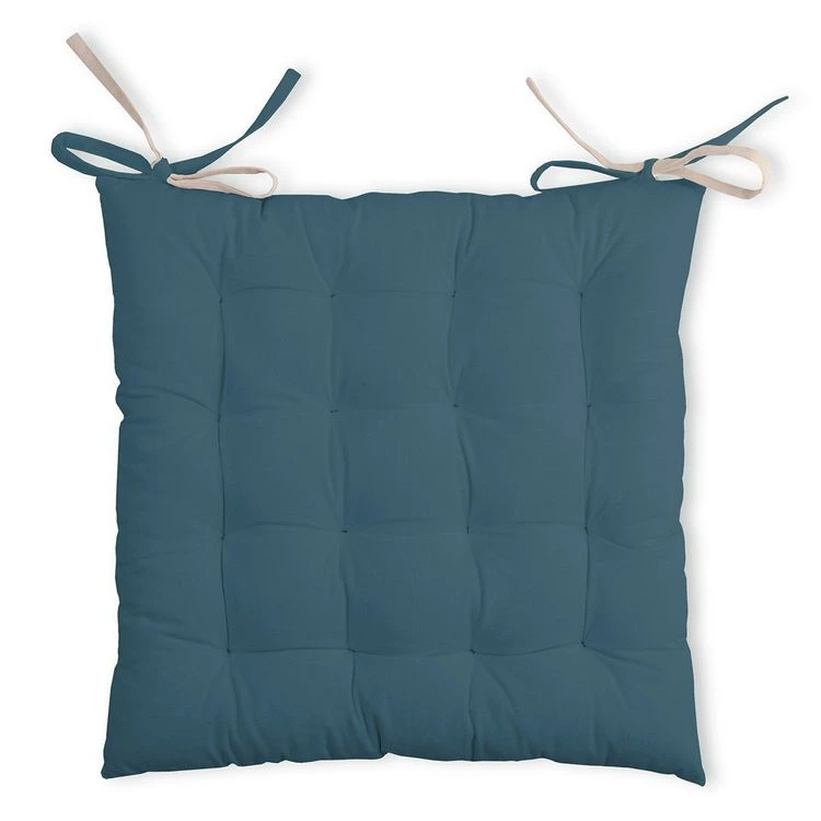 Nouveau 💯 Lovely Casa Lot De 4 Galettes De Chaise 16 Points 40x40 Duo Pétrole Lin Coton 🤩 3 Nouveau 💯 Lovely Casa Lot De 4 Galettes De Chaise 16 Points 40x40 Duo Pétrole Lin Coton 🤩