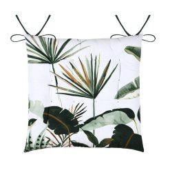 Offres ???? Lovely Casa Lot De 4 Galettes De Chaise 16 Points 38x38 Topiary Coton ❤️