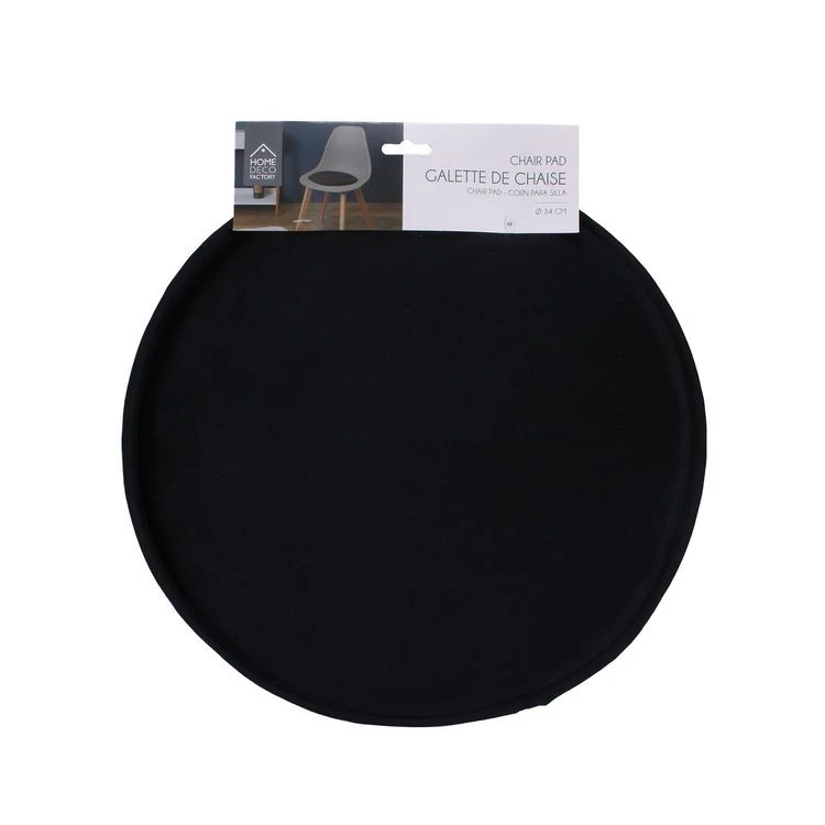 Top 10 ❤️ TOILINUX Lot De 6 Galettes De Chaises Rondes - Diamètre 34 Cm - Noir 🌟 4 Top 10 ❤️ TOILINUX Lot De 6 Galettes De Chaises Rondes - Diamètre 34 Cm - Noir 🌟 – Image 2