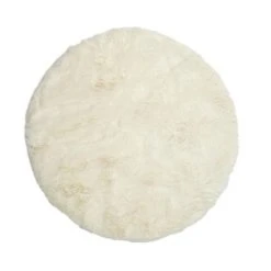 Le moins cher ✔️ Paris Prix Galette De Chaise Fourrure Fine 34cm Écru 🎉