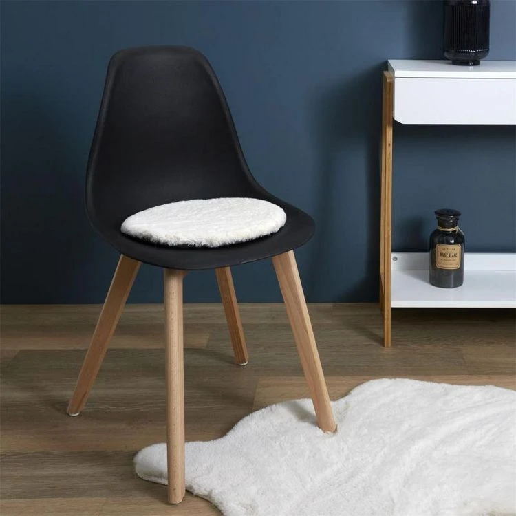 Le moins cher ✔️ Paris Prix Galette De Chaise Fourrure Fine 34cm Écru 🎉 5 Le moins cher ✔️ Paris Prix Galette De Chaise Fourrure Fine 34cm Écru 🎉 – Image 3