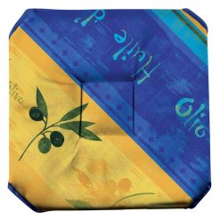 Promo ???? Galette De Chaise Anti-taches à Rabats Olivo Bleu ????