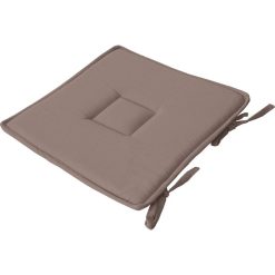 Tout neuf ???? Galette De Chaise Uni Effet Bachette - 40 X 40 Cm - Marron ????