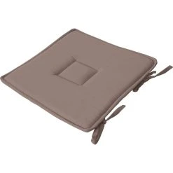 Tout neuf 😍 Galette De Chaise Uni Effet Bachette - 40 X 40 Cm - Marron 🥰