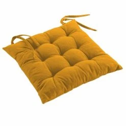 Tout neuf 🛒 Paris Prix Coussin De Chaise Mistral 40x40cm Moutarde ✨