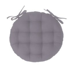 Grosses soldes ???? ATMOSPHERA Lot 2x Galette De Chaise Ronde Alix - Diam. 38 Cm - Gris ????