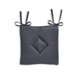 Le moins cher ???? TOILINUX Lot 2x Galette De Chaise Classy - 40 X 40 Cm - Gris Foncé ????