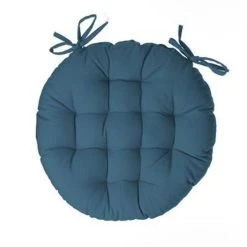 Top 10 👍 Galette De Chaise Ronde Leana 38cm Bleu Canard ✨