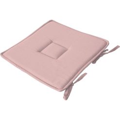 Meilleure vente ⭐ Galette De Chaise Uni Effet Bachette - 40 X 40 Cm - Rose ✔️