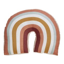 Nouveau ???? ACTUEL Coussin Déco En Coton Forme Arc En Ciel RAINBOW ????