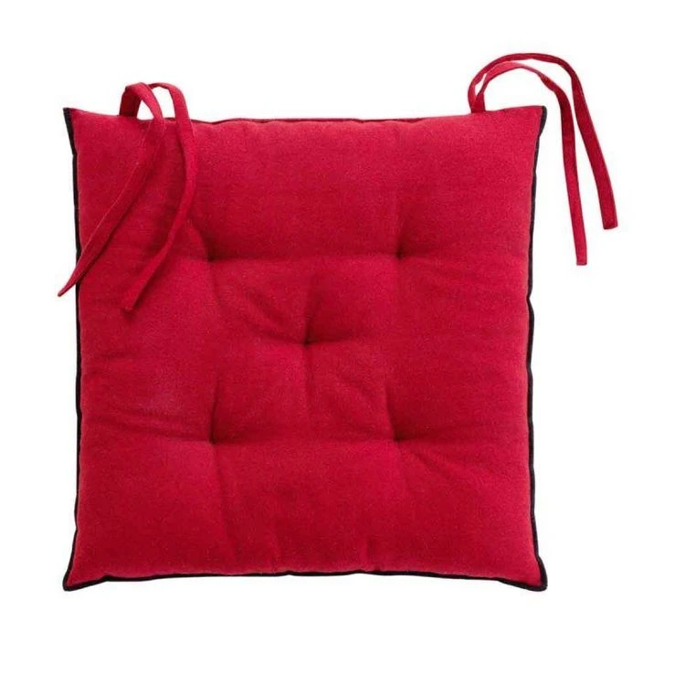 De gros ⭐ Paris Prix Galette De Chaise Mistraline 40x40cm Bordeaux 🥰 4 De gros ⭐ Paris Prix Galette De Chaise Mistraline 40x40cm Bordeaux 🥰 – Image 2