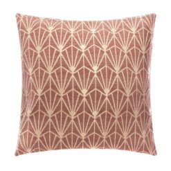 De gros ⭐ ATMOSPHERA Housse De Coussin Chenille Art Déco Rose 40x40 Cm ????