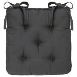 Meilleure affaire ⌛ ATMOSPHERA Galette De Chaise 5 Boutons - 40 X 40 Cm - Gris Foncé ✨