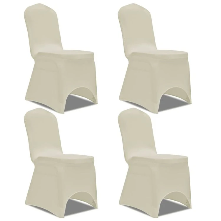 Vente flash 🔔 VIDAXL Housse De Chaise Extensible 4 Pcs Creme 🔥 3 Vente flash 🔔 VIDAXL Housse De Chaise Extensible 4 Pcs Creme 🔥