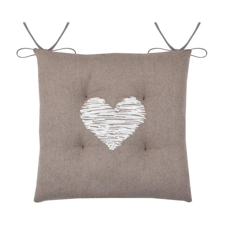 Grosses soldes ⭐ Lovely Casa Lot De 4 Galettes De Chaise 4 Points 38x38 Meane Taupe Coton 🎁 3 Grosses soldes ⭐ Lovely Casa Lot De 4 Galettes De Chaise 4 Points 38x38 Meane Taupe Coton 🎁