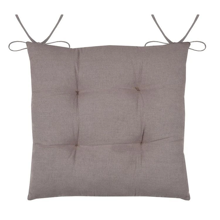 Grosses soldes ⭐ Lovely Casa Lot De 4 Galettes De Chaise 4 Points 38x38 Meane Taupe Coton 🎁 5 Grosses soldes ⭐ Lovely Casa Lot De 4 Galettes De Chaise 4 Points 38x38 Meane Taupe Coton 🎁 – Image 3