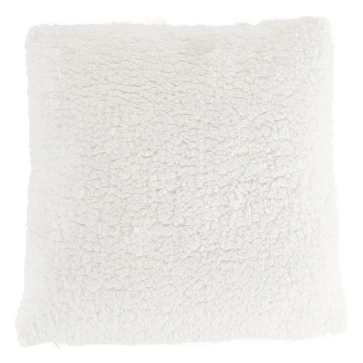 Sortie đ„ ACTUEL Coussin DĂ©co En Sherpa Pois/uni BOULE DE NEIGE â 4 Sortie đ„ ACTUEL Coussin DĂ©co En Sherpa Pois/uni BOULE DE NEIGE â â Image 2