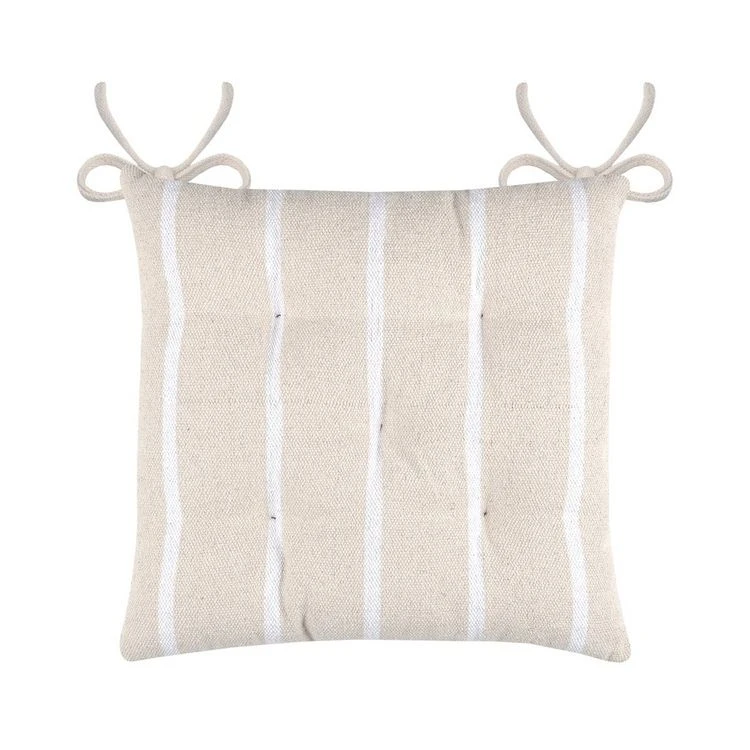 De gros 👏 Lovely Casa Lot De 4 Galettes De Chaise 5 Points 40x40 St Trop Blanc Coton ⭐ 3 De gros 👏 Lovely Casa Lot De 4 Galettes De Chaise 5 Points 40x40 St Trop Blanc Coton ⭐