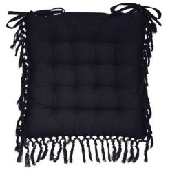 Nouveau ???? Galette De Chaise Macramé 40x40cm Gris Ardoise ????